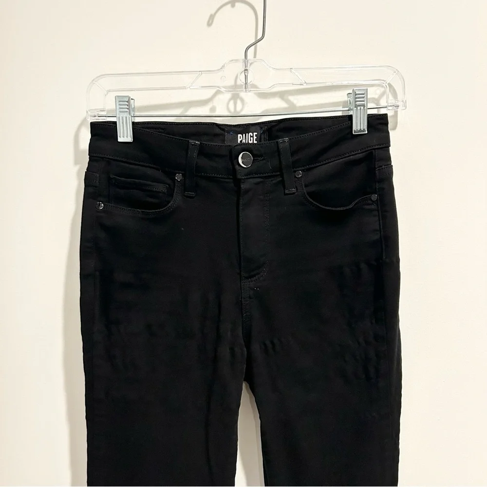 Paige Hoxton Ankle Jean Black Shadow Size 25 - Picture 6 of 13